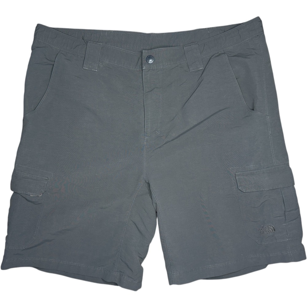The North Face‎ Paramount Peak Men's Large Grey Nylon Cargo Shorts Pockets Hike